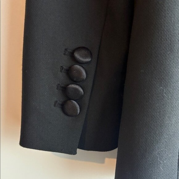 Zara Women’s Classic Double-Breasted Black Tuxedo Blazer - Picture 7 of 7